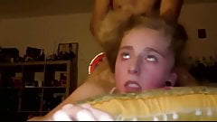 Eye roll orgasm and ahegao orgasm from slutty teen